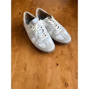 Shoopen 517 Stories and Beginning GAT Sneakers White Suede Men 9 BYSS19S56